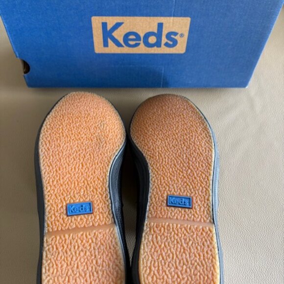 KEDS Womens Champion Black Leather Sneaker NEW-Sz 7 - Picture 5 of 8